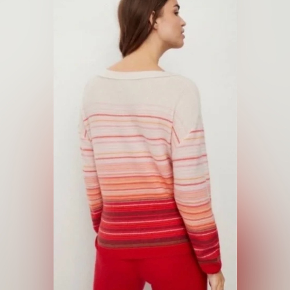 Anthropologie Saturday Sunday Striped Cashmere Sweater - Picture 2 of 9